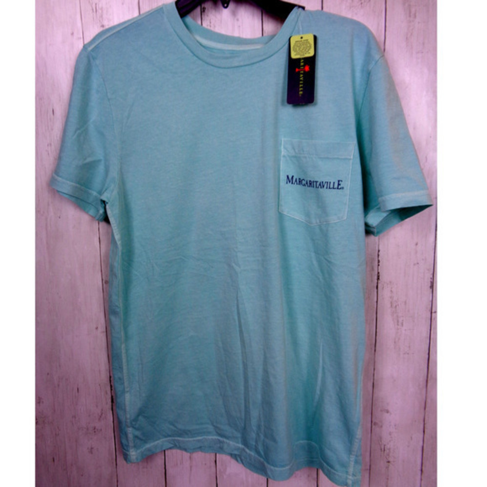 Margaritaville Short Sleeve T-Shirt Aruba Blue The Manana Watering Hole Mens S